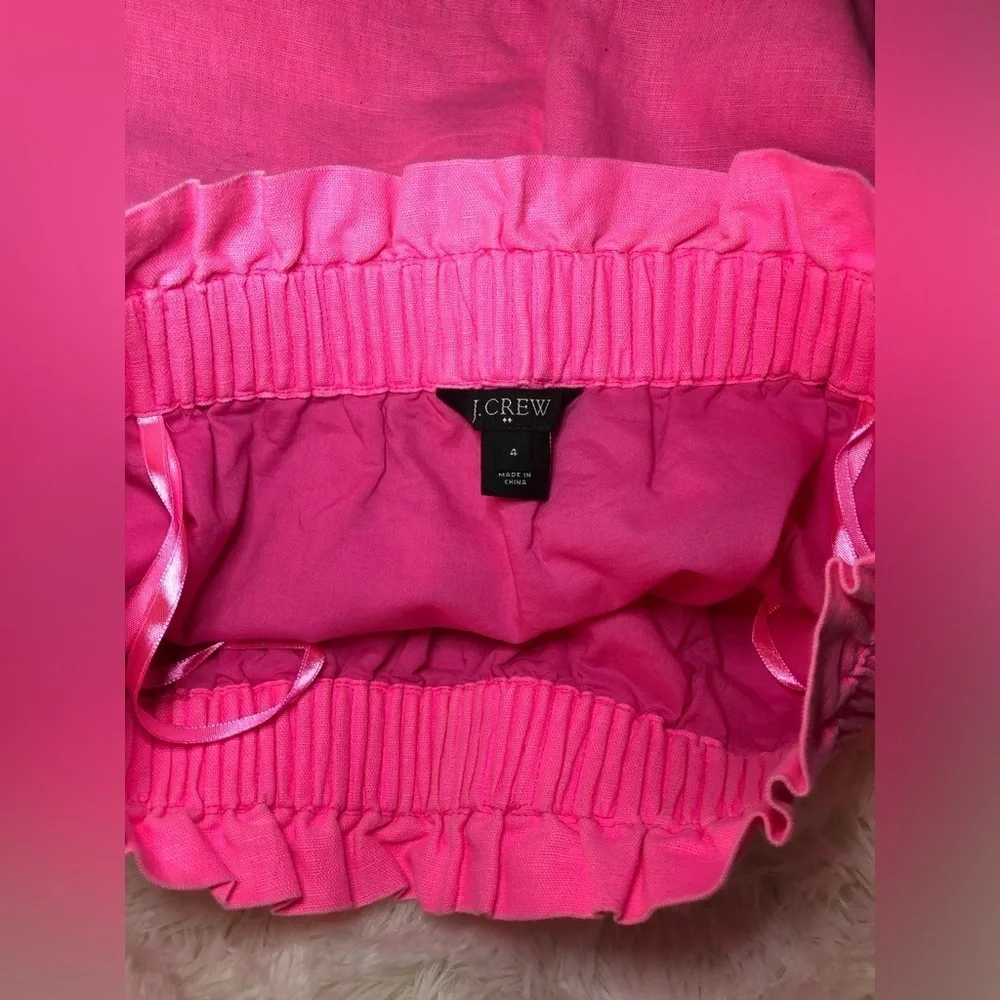 J. Crew Bright Pink Mini Skirt